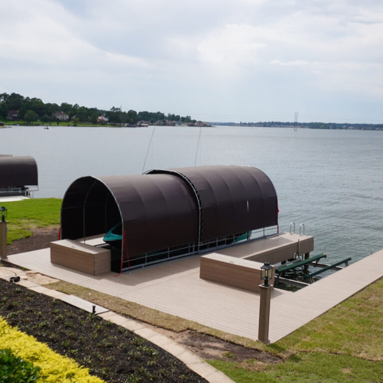 Drone - Lakefront Bulkhead Construction