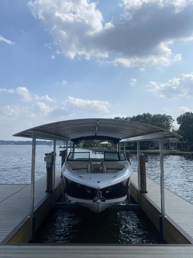 Worksite - Boat Lift Installation